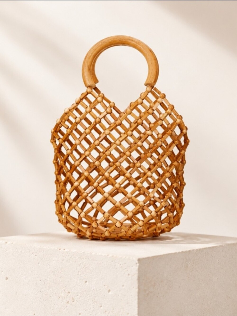 Cult Gaia Emmie net tote bag